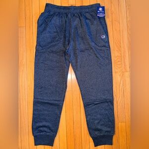 New NWT men’s Champion XL heather navy sweatpants pockets